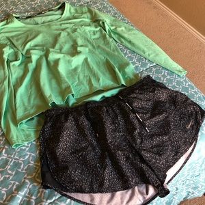 Nike XL outfit shorts long sleeve top
